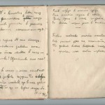Manuscrit d'un poème de Kostadinka Ruseva, mère d'Aco Šopov, daté du 10 novembre 1918.