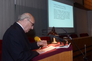 Novembre 2013, Skopje, Académie macédonienne des sciences et des arts : célébration du 90e anniversaire de la naissance d'Aco Šopov.