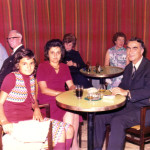 Aco Šopov, avec son épouse Svetlana et sa fille Jasmina, sur le bateau Irpinia, en 1972.